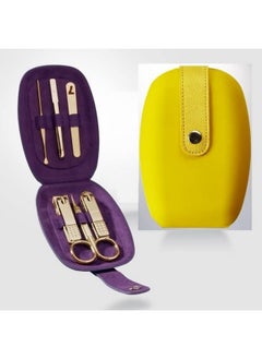 Three Seven (777) Ers! World No. 1. Three Seven (777) Travel Manicure Pedicure Grooming Kit Set - (6 Pcs: Ts-60Yg), Made In Korea, Since 1975. (Yellow Case & Gold Only)  - Image 1