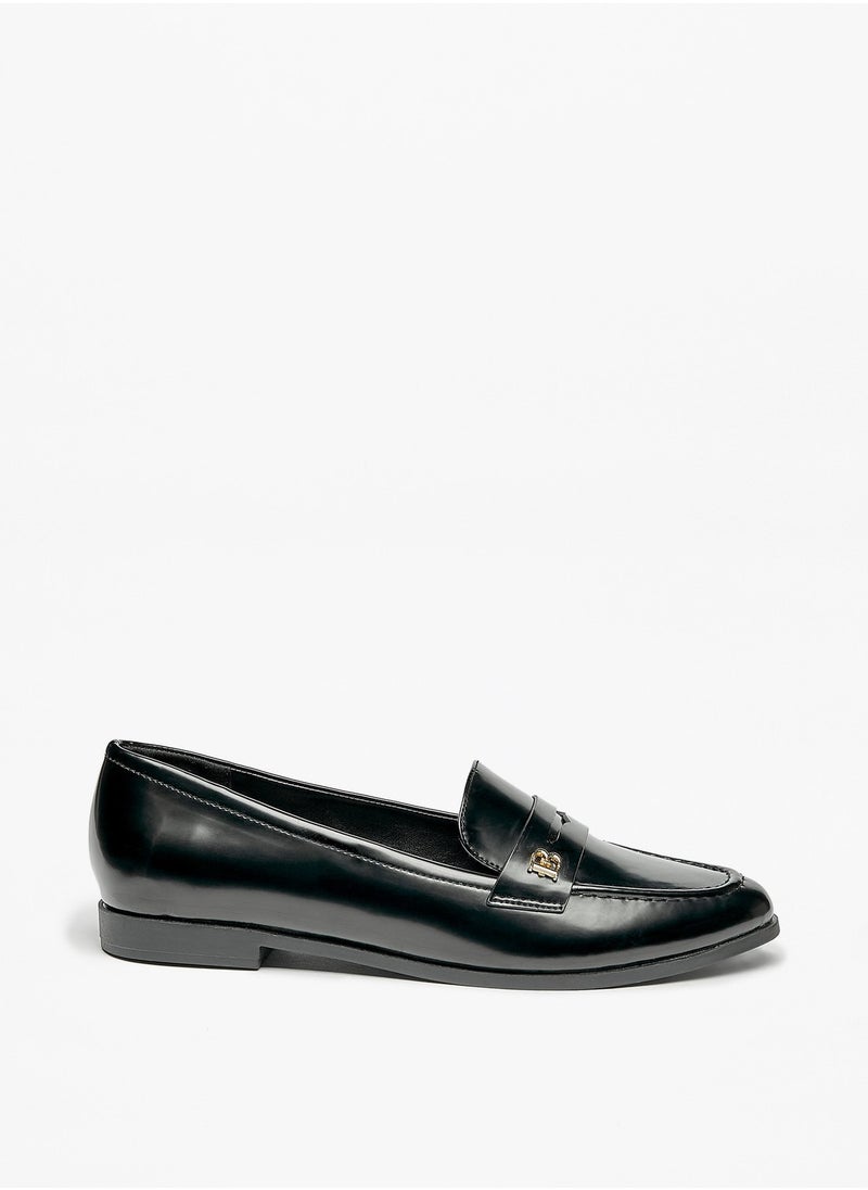 Flora Bella By Shoexpress - Womens Solid Loafers with Metallic Accent - Image 1