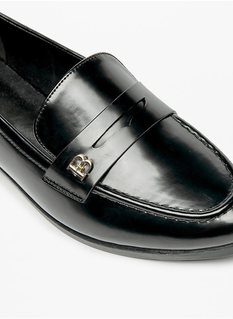 Flora Bella By Shoexpress - Womens Solid Loafers with Metallic Accent - Image 1