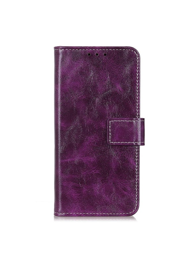 HuHa For Sony Xperia Ace II Retro Crazy Horse Texture Horizontal Flip Leather Case with Holder & Card Slots & Photo Frame & Wallet(Purple)  - Image 2
