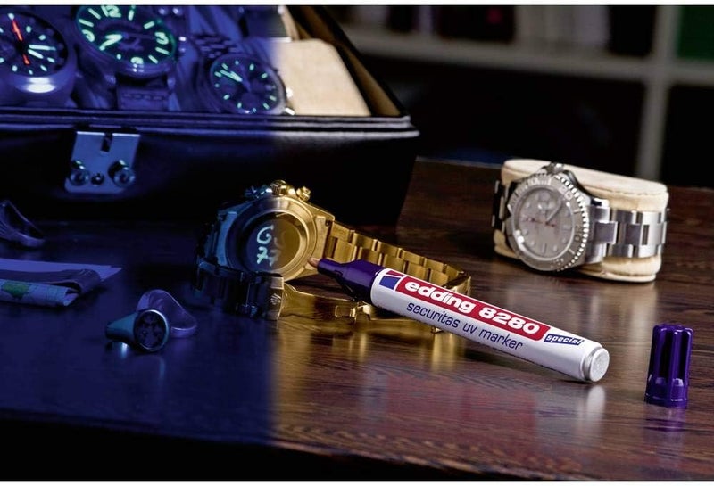 Edding 8280 UV Marker - Colorless Securitas UV Marker for Invisible Marking - Image 3