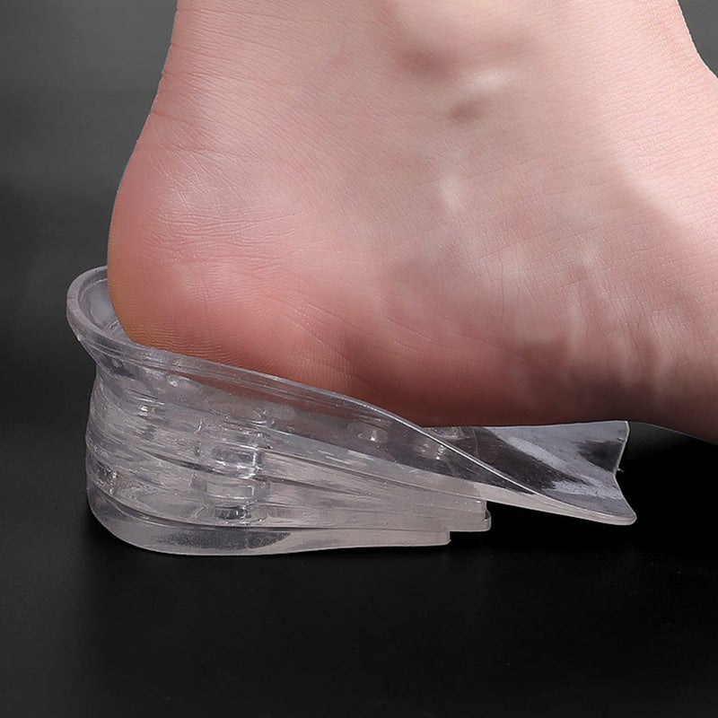 1Pair Invisible Heighten Insole Shockproof Insole Heel Lift Insert Transparent - Image 3