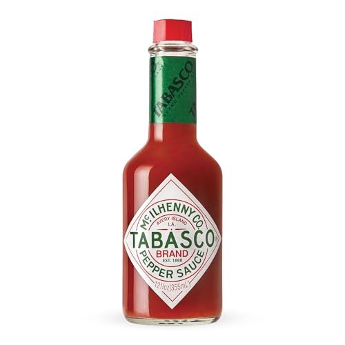 TABASCO Brand Original Red Pepper Hot Sauce, Medium Heat, Glass Bottle, Classic & Versatile Flavor, Three Simple Ingredients, Great for Dips, Tacos, Eggs, Pizza, Oysters & More, 12 Fl Oz (Pack of 1) - Image 1