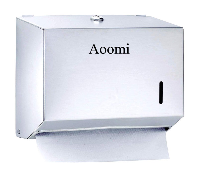 Aoomi Multifold Stainless Steel Towel Paper Dispenser/Wall Mounted - Image 2