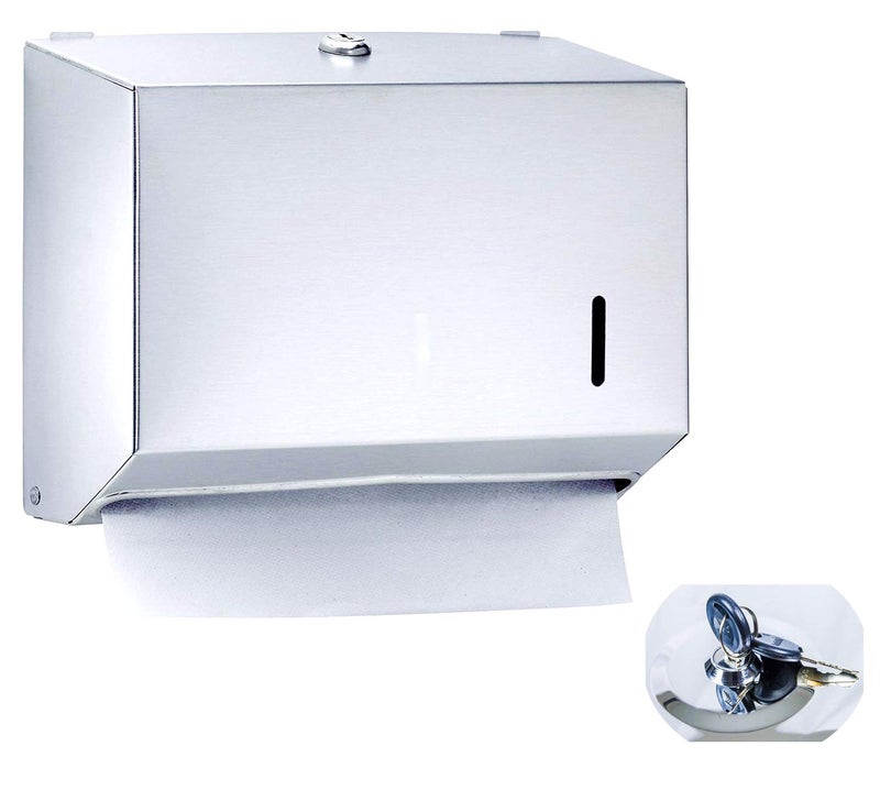 Aoomi Multifold Stainless Steel Towel Paper Dispenser/Wall Mounted - Image 5