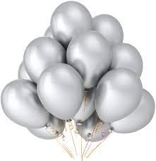 Vail Creations Made in India 12 inch HD Metallic Finish Balloons for Birthday/Anniversary Party Decoration (Silver, 100 Pieces) - Image 4