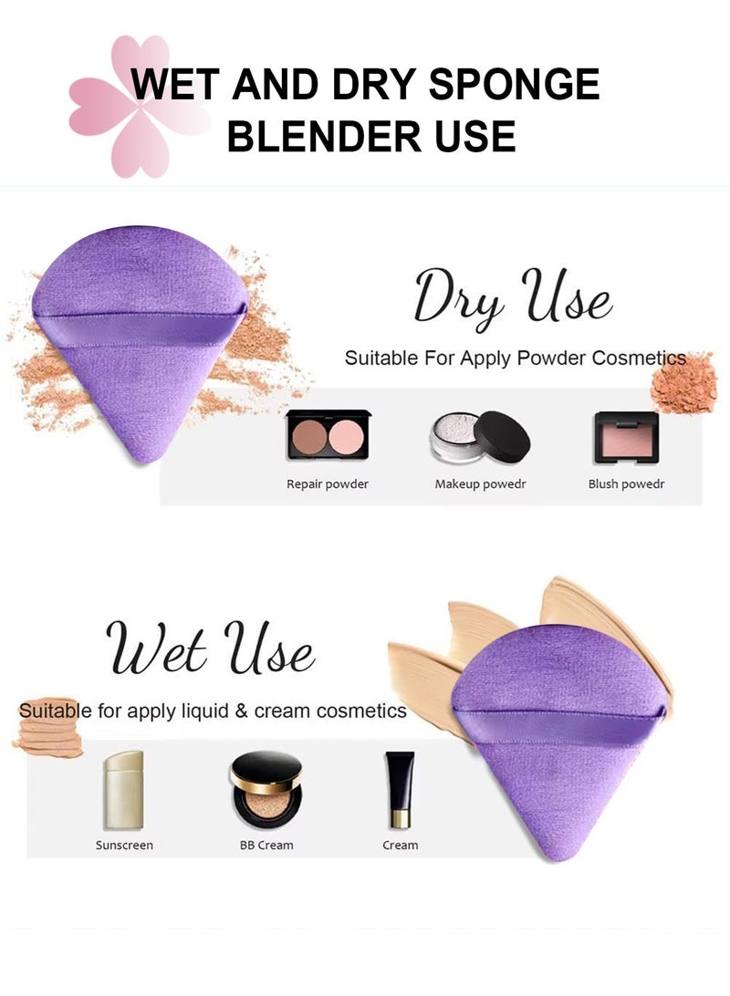 هومار كيت مجموعة إسفنجات مكياج مكونة من 20 قطعة، مجموعة إسفنجات مزج متعددة الألوان مع عصابة رأس ومنفاخات بودرة وإسفنجة تنظيف وأساور معصم، إسفنجات تجميل متوسطة الحجم وصغيرة الحجم لتحديد الوجه والعين والزوايا (أرجواني) - Image 5