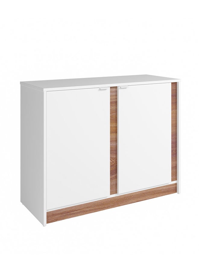 Home Box Cabinet - Mdp 15Mm Color White/Nutbrown 35 x 90 x 69.5 cm  - Image 3