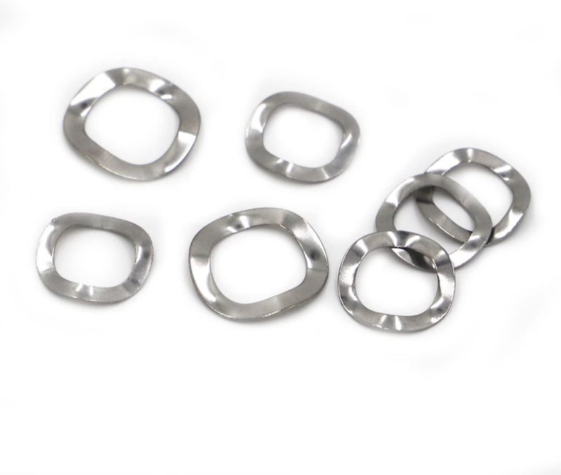 Washers Flat Gasket 304 Ultrathin Stainless Steel Three Wave Flat Washer M3-m6 M8 M10 M12 M14 M16 M19 M23 M25 M27 M31 M39 M41 M51 Prevent loosening - Image 2