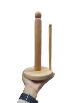 Generic Thick Wooedn Kitchen Tissues Towels Holder with Cutter  - Image 4
