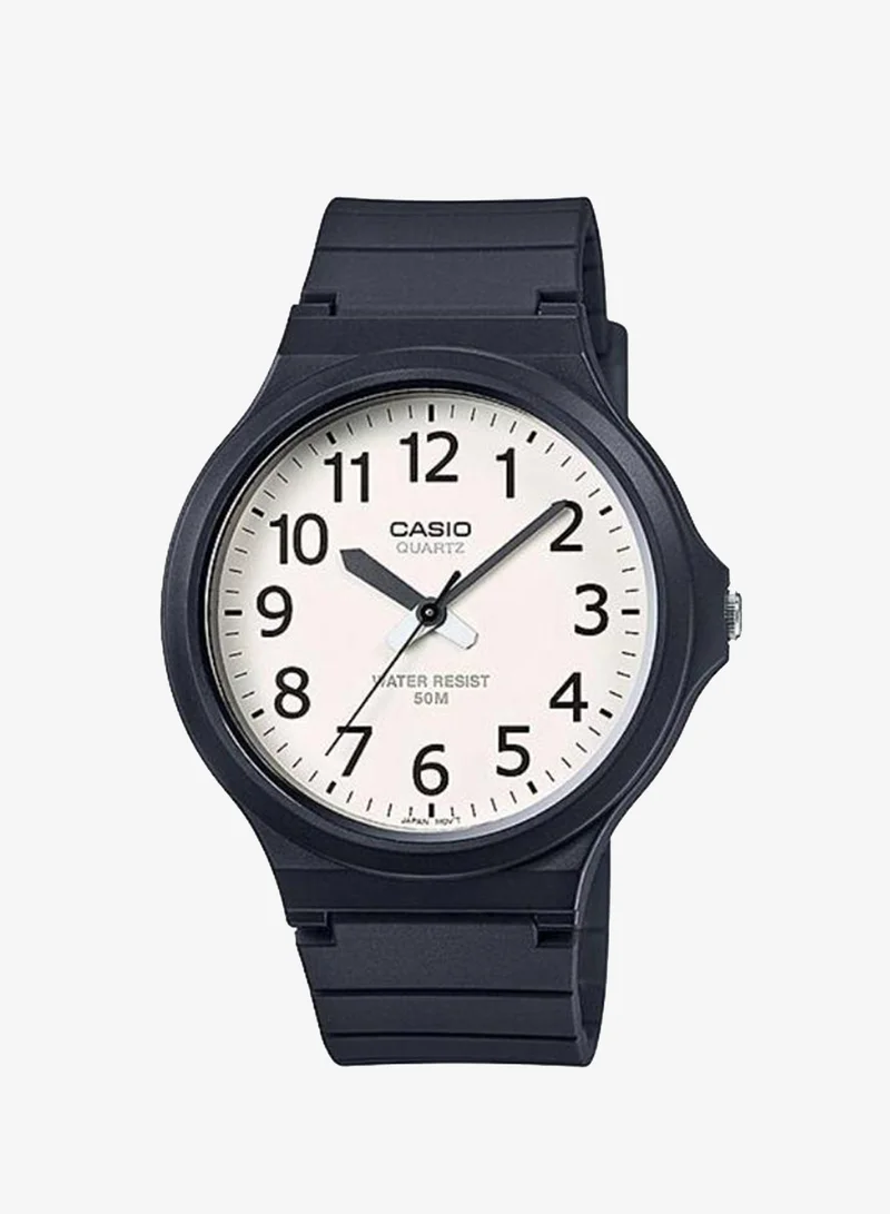 كاسيو Men's Resin Analog Watch MW-240-7BVDF - 43.6 mm