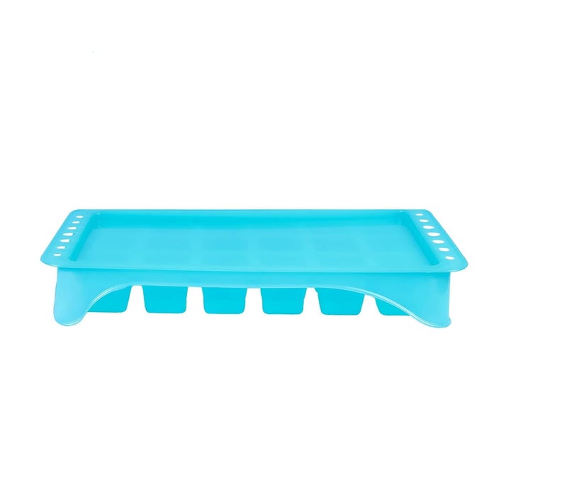 Clazkit Clazkit Smart Pop up Ice Cube Trays for Freezer with Lid with Easy Release Flexible Stackable 100 BPA Free Food Grade for Freezer Cocktail Pack of 1  - Image 1