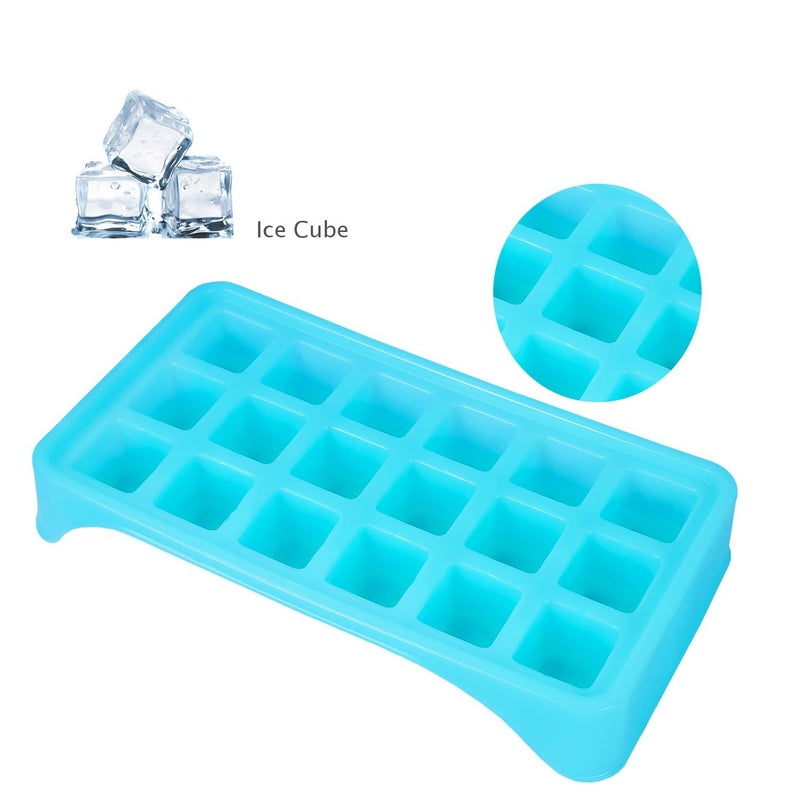 Clazkit Clazkit Smart Pop up Ice Cube Trays for Freezer with Lid with Easy Release Flexible Stackable 100 BPA Free Food Grade for Freezer Cocktail Pack of 1  - Image 5