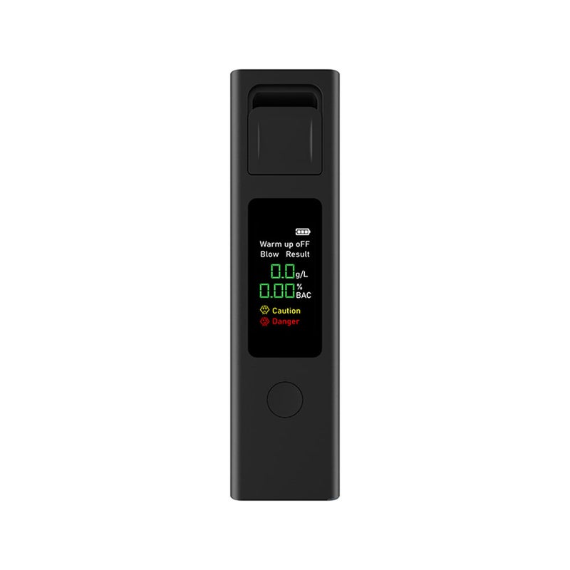 Mini Alcohol Tester Portable High Accuracy Breathalyzer Non-Contacting Alcohol Detector USB Rechargeable with Digital Display Alarm Function - Image 1