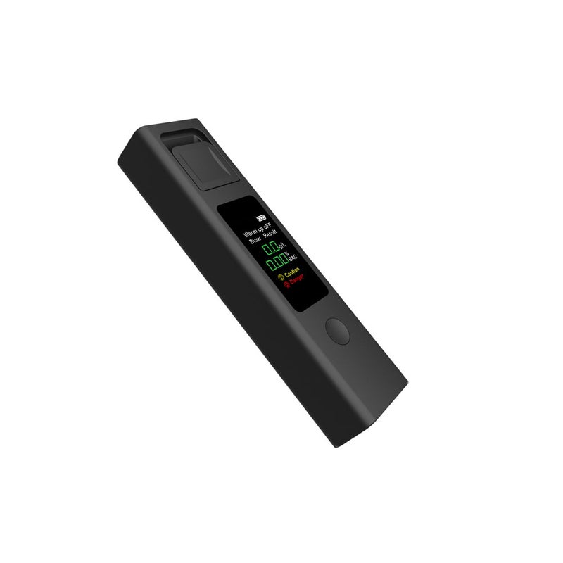 Mini Alcohol Tester Portable High Accuracy Breathalyzer Non-Contacting Alcohol Detector USB Rechargeable with Digital Display Alarm Function - Image 5