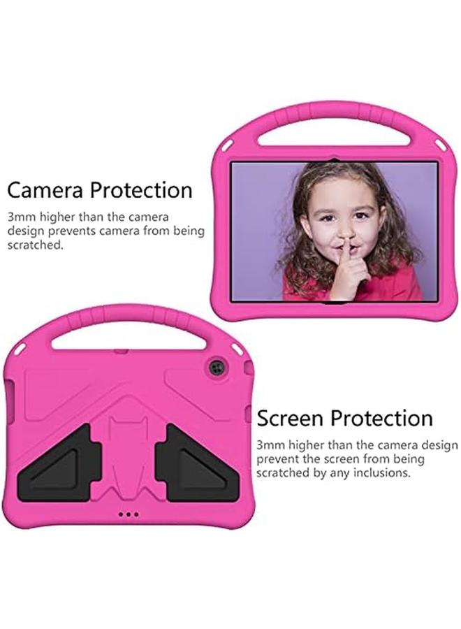 erorex Kids Case For Huawei Mediapad T3 10 (9.6") 2017 Ags L09 Ags W09 Ags L03 Eva Lightweight Durable And Shockproof Case With Handle Kickstand Shoulder Strap For Huawei Mediapad T3 2017 Rose Red  - Image 4