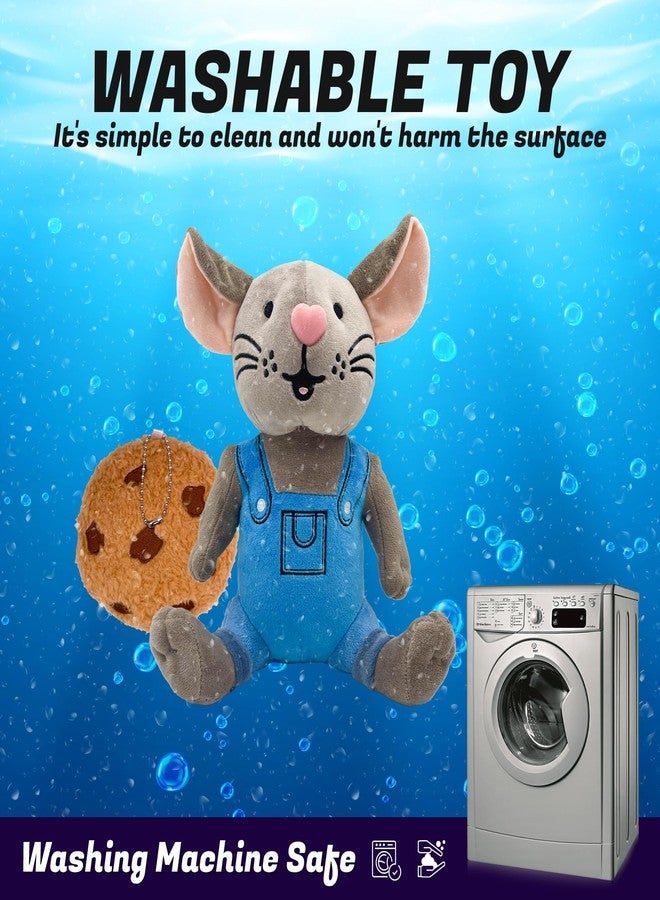 Adenzai If You Give a Mouse a Cookie Plush Toy - Soft and Cuddly Mouse Companion, Soft Stuffed Animal Plushie, Gift for Kids & Adults, Perfect for Birthday Cute Halloween Plush Toy 10 inches - Image 2