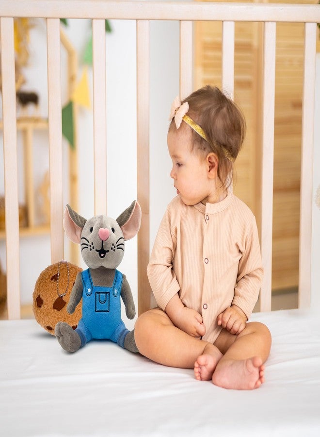 Adenzai If You Give a Mouse a Cookie Plush Toy - Soft and Cuddly Mouse Companion, Soft Stuffed Animal Plushie, Gift for Kids & Adults, Perfect for Birthday Cute Halloween Plush Toy 10 inches - Image 5