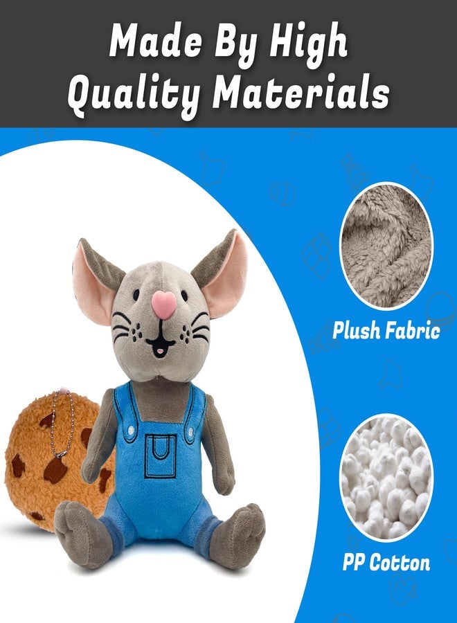 Adenzai If You Give a Mouse a Cookie Plush Toy - Soft and Cuddly Mouse Companion, Soft Stuffed Animal Plushie, Gift for Kids & Adults, Perfect for Birthday Cute Halloween Plush Toy 10 inches - Image 3