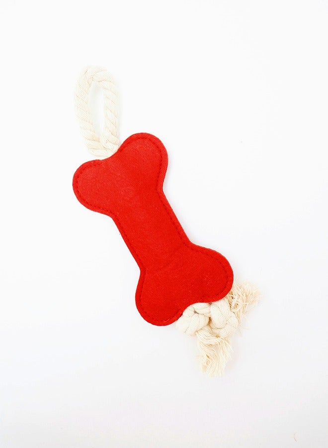 Generic Dog Rope Toy, Interactive Dog Dental Chew Toy, Tough Cotton Natural Teeth Cleaning Chew Rope, Dogs Knot Training toy, Durable Chewable Rope Knot Dog Toy for Teething and Boredom Relief  - Image 1