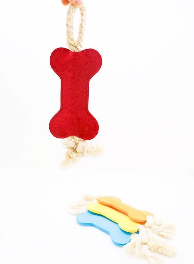 Generic Dog Rope Toy, Interactive Dog Dental Chew Toy, Tough Cotton Natural Teeth Cleaning Chew Rope, Dogs Knot Training toy, Durable Chewable Rope Knot Dog Toy for Teething and Boredom Relief  - Image 2