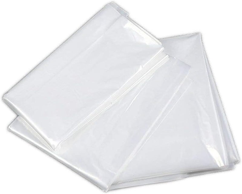 Fangkun 100 Pack Garment Bag Transparent Clothing Dust Cover Dustproof Hanging Clothes Suit Dress Jacket Cover for Dry Cleaner Home Storage Travel Clothes Storage Closet 23.6 x 47.2 inches - Image 2