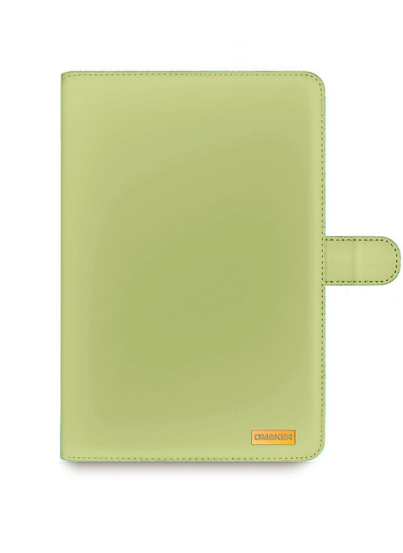 OMAKER - حافظة جلدية ذكية عالية الجودة مع غطاء حماية كامل مع حامل مغناطيسي لجهاز Samsung Galaxy Tab A9 Plus مقاس 11 بوصة 2023 - أخضر - Image 1
