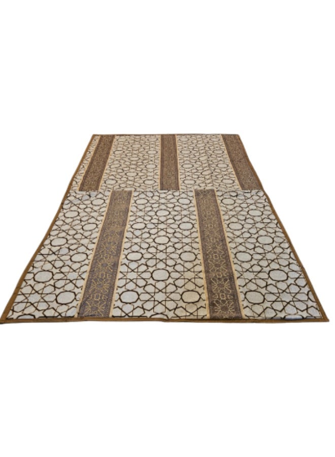 SMART HOME 9 Piece Floor Seating Set - Floor seating set consisting of a 300x200cm floor mat with 4 120cm floor chairs and 4 comfortable cushions, modern Arabic seating for home and reception - Image 5