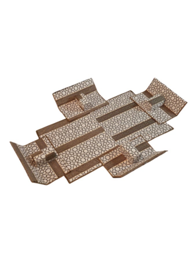 SMART HOME 9 Piece Floor Seating Set - Floor seating set consisting of a 300x200cm floor mat with 4 120cm floor chairs and 4 comfortable cushions, modern Arabic seating for home and reception - Image 3