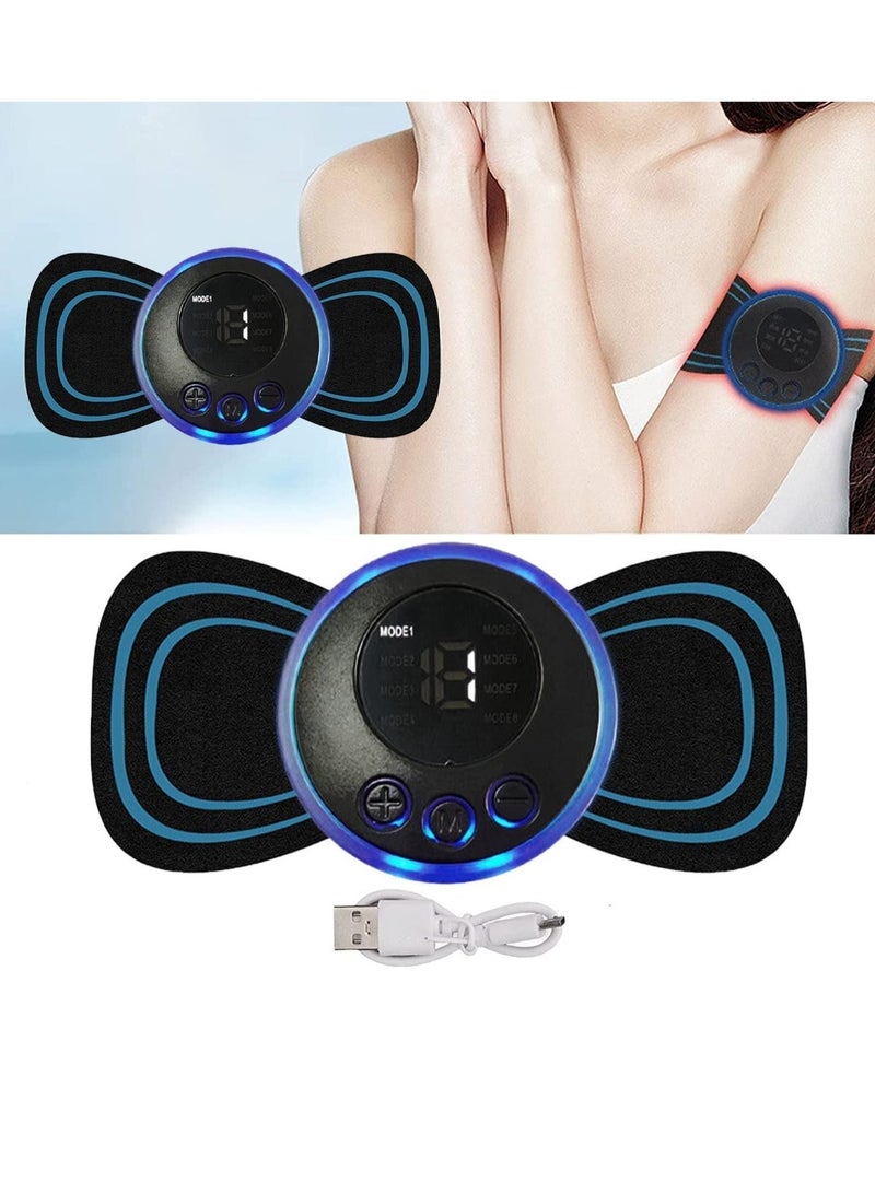 Body Massager,Neck Massage Machine Rechargeable Portable Wireless Mini Reusable Pain Relief EMS Massager with 8 Modes and 19 Levels for Shoulder,Arms,Legs - Image 2