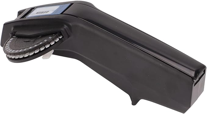 آلة صنع الملصقات بالطباعة البارزة الحمراء بنمط كلاسيكي تعمل بيد واحدة للرسائل والأرقام - Image 1