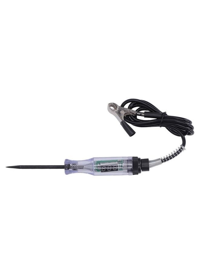 Thoraya Digital LED Circuit Tester 3‑70V Portable Automotive Circuit Tester with Spring Wire and Long Steel Probe 20A Black  - Image 2