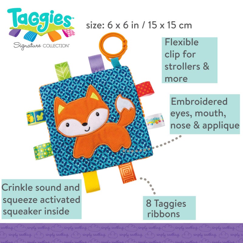 Mary Meyer Taggies Crinkle Me Toy, Fox - Image 2