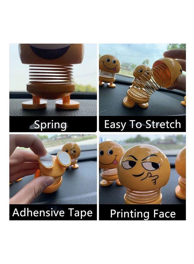 Generic Smiley Dolls Cute Cartoon Funny Emoji Car Ornaments With Light  - Image 2