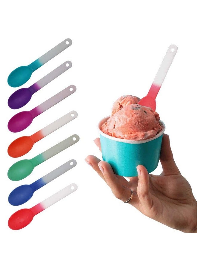 AAkron Deluxe Mood Spoon, Changes color with ice cold liquids, Reusable, Top shelf dishwasher safe - Set of 14 - Assorted - Colors may vary - Image 1