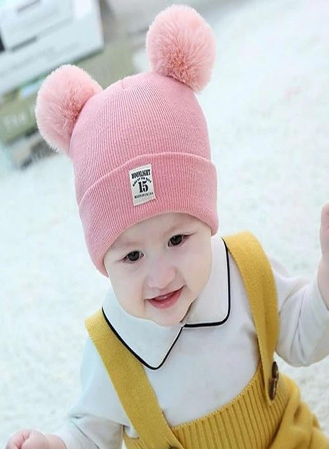 REFFER Baby Winter caps Unisex Beanie fit for 3 Months to 4 Years Old Toddler Baby Woolen Winter Caps for Baby Boy's and Girl's (Free Size) - Image 3