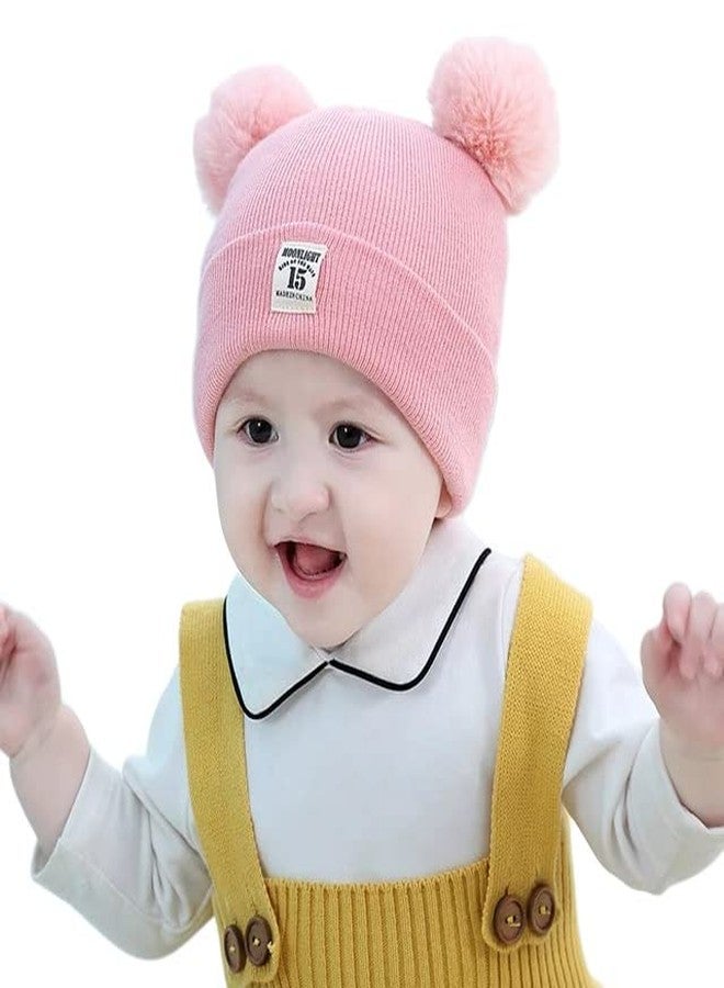REFFER Baby Winter caps Unisex Beanie fit for 3 Months to 4 Years Old Toddler Baby Woolen Winter Caps for Baby Boy's and Girl's (Free Size) - Image 1