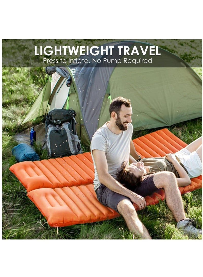 Inflatable camping pillow, outdoor waterproof inflatable uniform air cushion, portable camping pillow, outdoor equipment with foot pump - Image 5