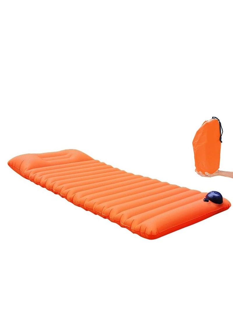 Inflatable camping pillow, outdoor waterproof inflatable uniform air cushion, portable camping pillow, outdoor equipment with foot pump - Image 2