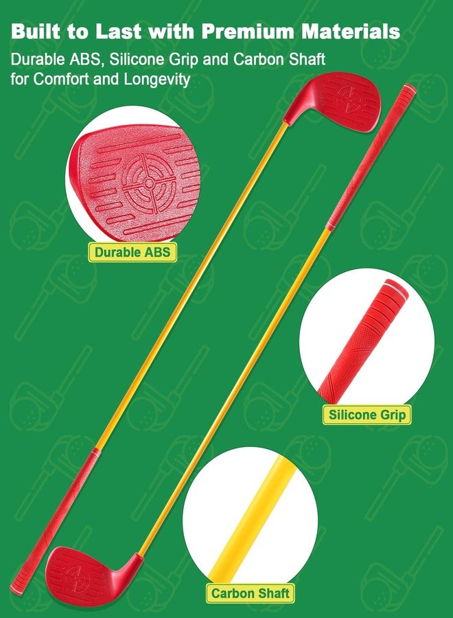 HOTWIND 2 Pack Backyard Golf Game Clubs with 5”x 3.5” Oversize Heads and 36” Lightweight Carbon Shaft for Adults Play Outdoor Golf Yard Game in Grass Parks and Yards Hit Plastic and Foam Balls - Image 3