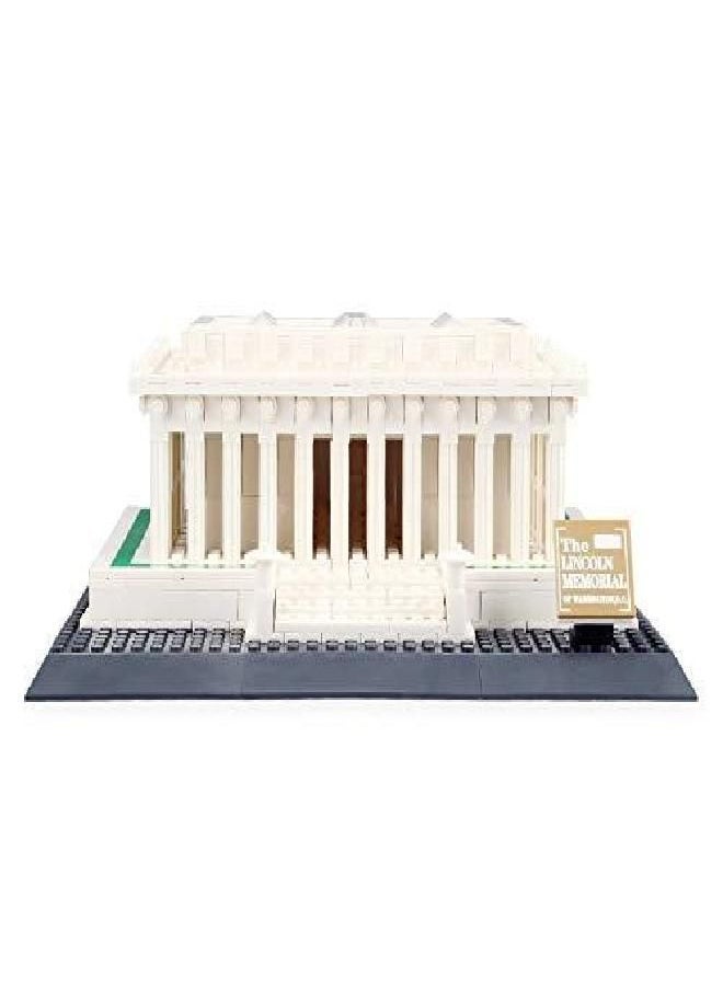 Apostrophe Games Lincoln Memorial Building Block Set (979 Pieces) Washington D.C. Lincoln Memorial Famous Landmark Series - Architecture Model for Kids and Adults  - Image 2