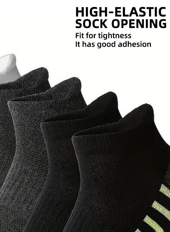 High Performance Basketball Socks - Breathable Mesh Cushioning Invisible Socks - Ankle Compression Socks For Men And Women Running Sports Socks 3 Pairs Men'S Cotton Moisture Wicking Cushioning Ankle Socks  - Image 4