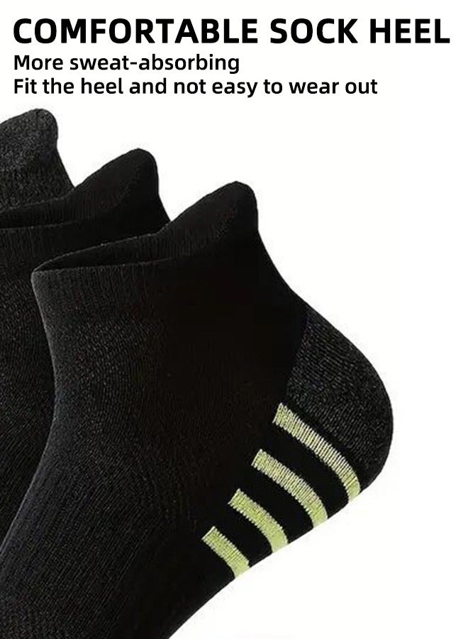 High Performance Basketball Socks - Breathable Mesh Cushioning Invisible Socks - Ankle Compression Socks For Men And Women Running Sports Socks 3 Pairs Men'S Cotton Moisture Wicking Cushioning Ankle Socks  - Image 5