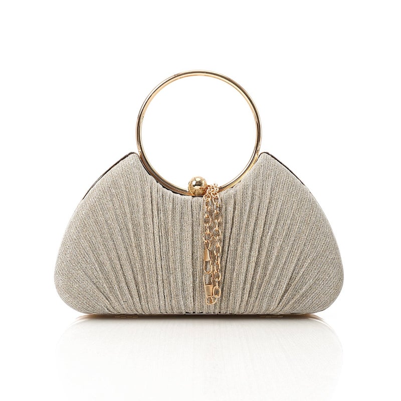 Mr.joe Synthetic Ring Handle Clutch Bag â€“ Chamagain - Image 2