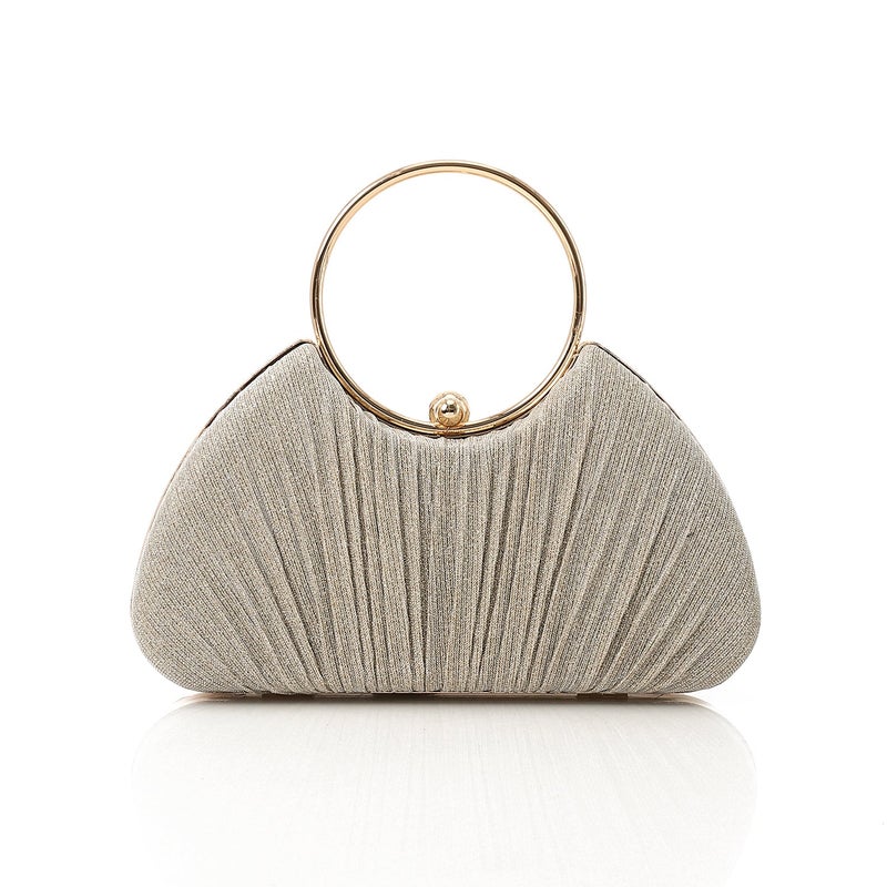 Mr.joe Synthetic Ring Handle Clutch Bag â€“ Chamagain - Image 4
