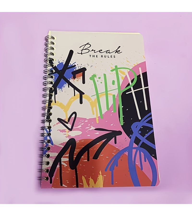 4pcs A5 Creative Doodle Literary Coil Notebook Set Student Portable High Quality Notebook - Image 5