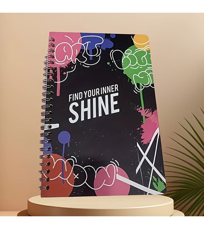 4pcs A5 Creative Doodle Literary Coil Notebook Set Student Portable High Quality Notebook - Image 4