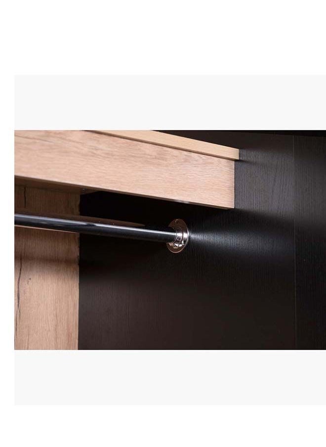 Home Box - Jordan 3-Door Wardrobe With 3 Drawers And Mirror 120x206.5x55.5 cm - Image 1