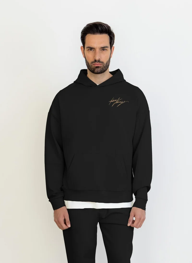 DETAIL SOFT PRINTED HOODIE