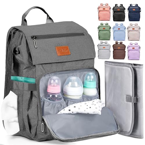 PILLANI Baby Diaper Bag Backpack Large Bag for Boys Girls Waterproof Diaper Backpack Travel Diaper Bags wChanging Pad Baby Registry Search Shower Gifts Essentials Must Haves Newborn Stuff - Image 1